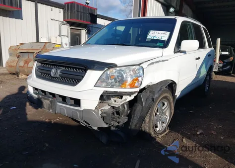 2005 Honda Pilot Ex-L из США, поврежденный, VIN 5FNYF18505B053152